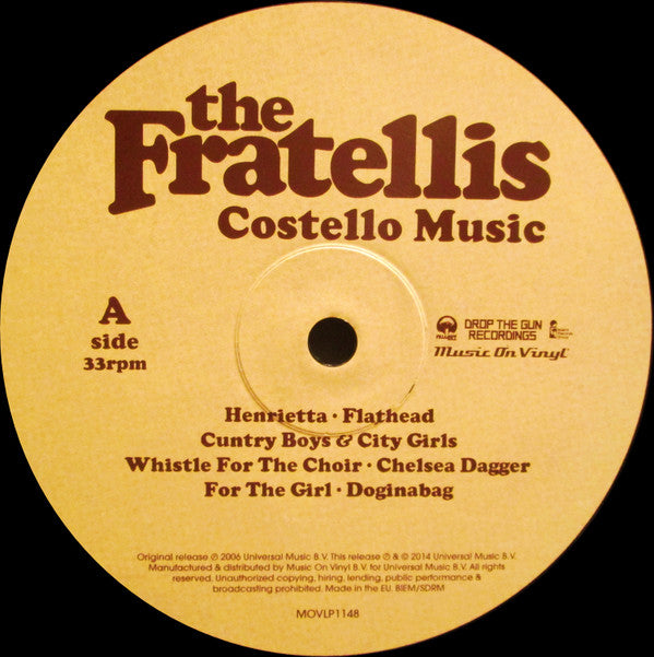 The Fratellis ‎ Chelsea Dagger 8インチレコード 上質風合い 本・音楽