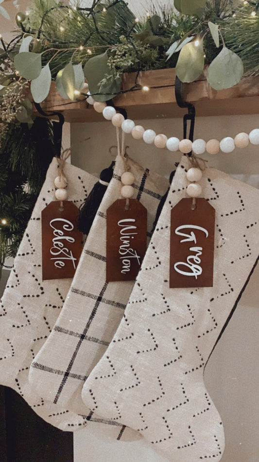 Rustic Stocking Tags