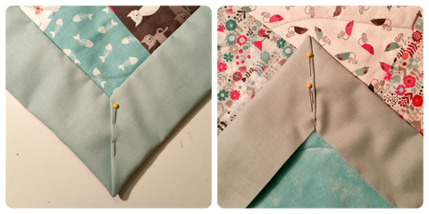 The front and the back of the binding
