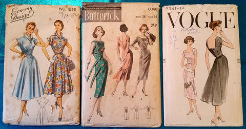A collection of classy vintage dress patterns