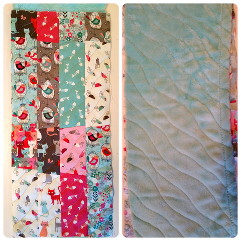 A little sample to try out some simple quilting