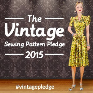 Vintage Sewing Pattern Pledge 2015