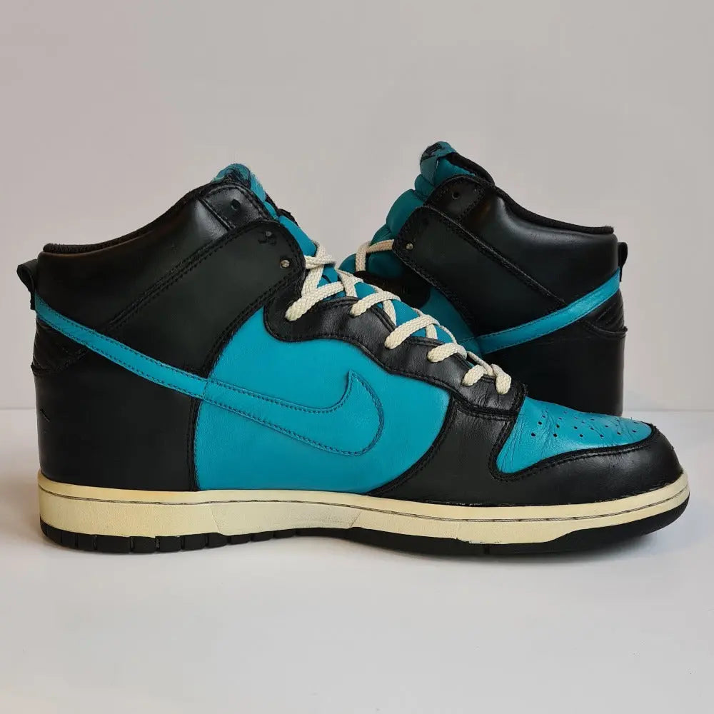 nike sb dunk high blue black