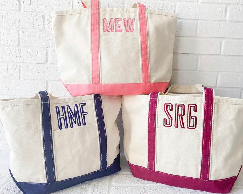 Canvas Boat Tote - Medium