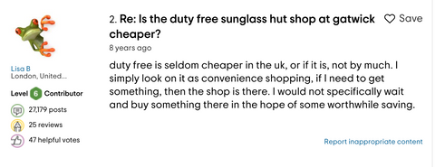 Can You Get Sunglasses At The Airport Tripadvisor Forum Post