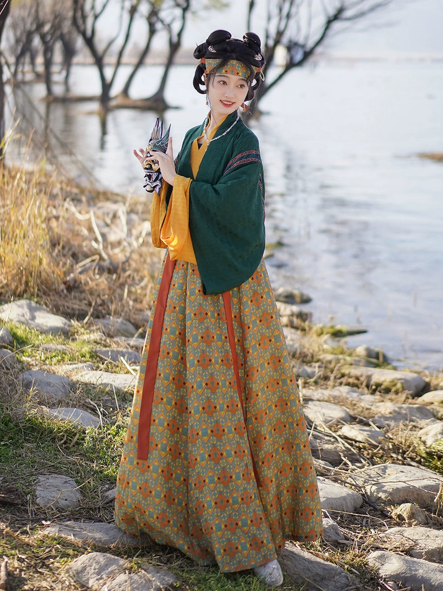 Magu 麻姑 Wei Jin Grassland Nymph Ruqun Hanfu – Nüwa Hanfu