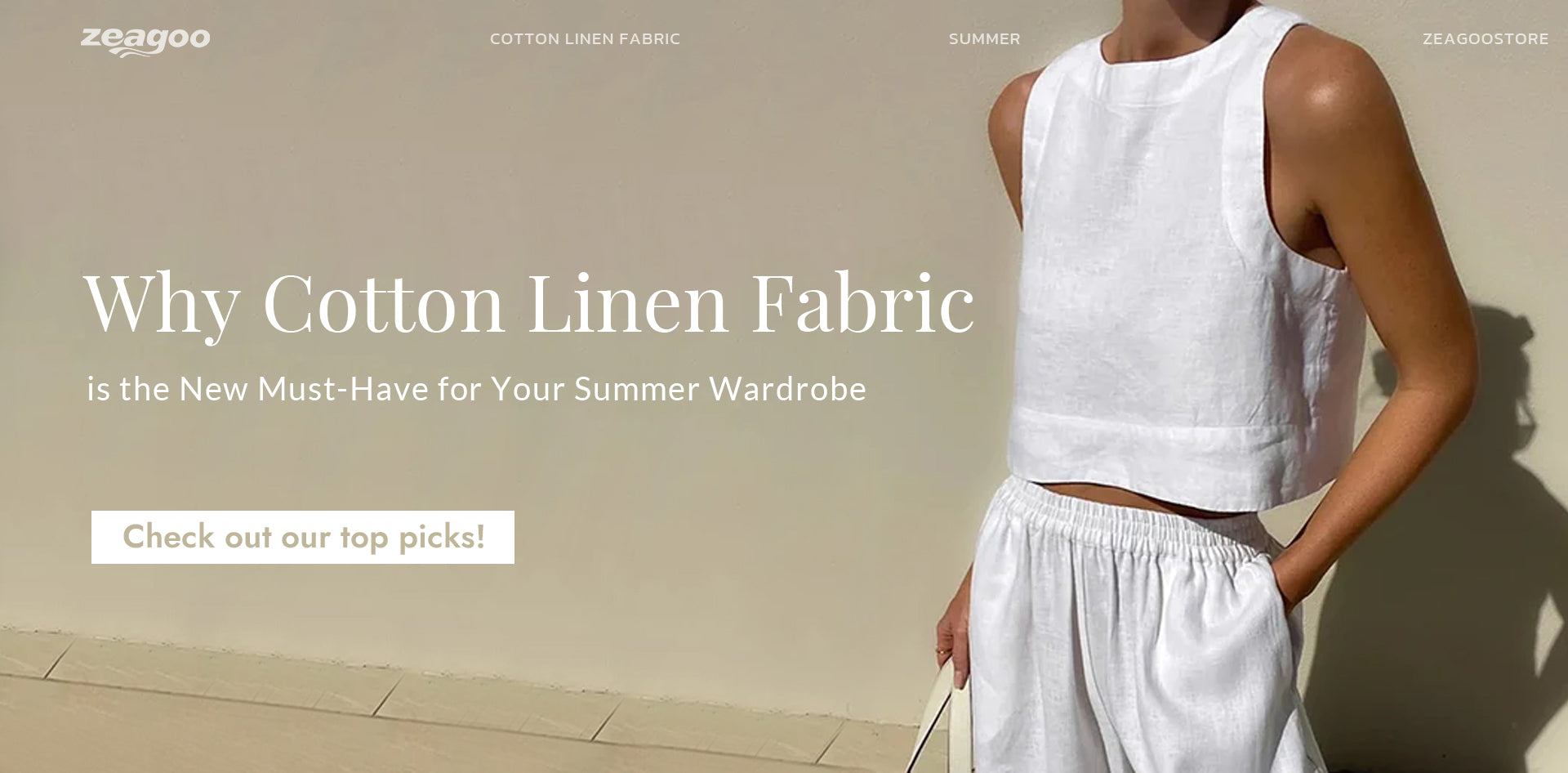 cotton linen fabric dress