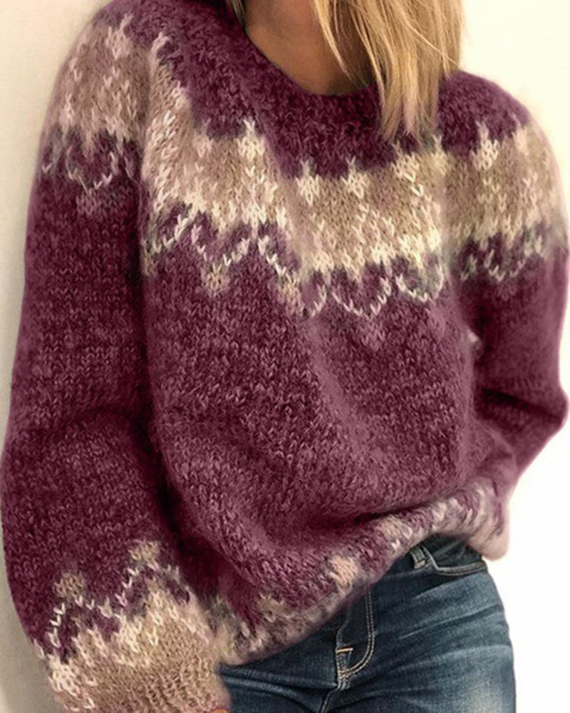 Knitted Long Sleeves Fall Winter Sweaters