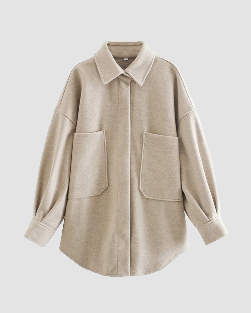 Mid-length Thickened Woolen Coat