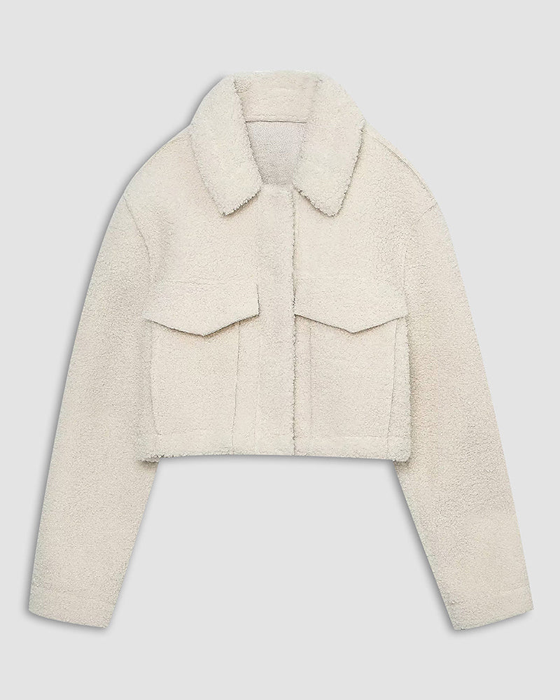 Thick Warm Short Velvet Jacket Coat