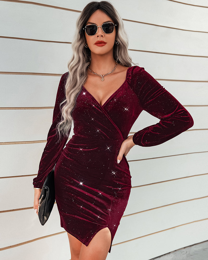 Long Sleeve Beach Solid Dresses