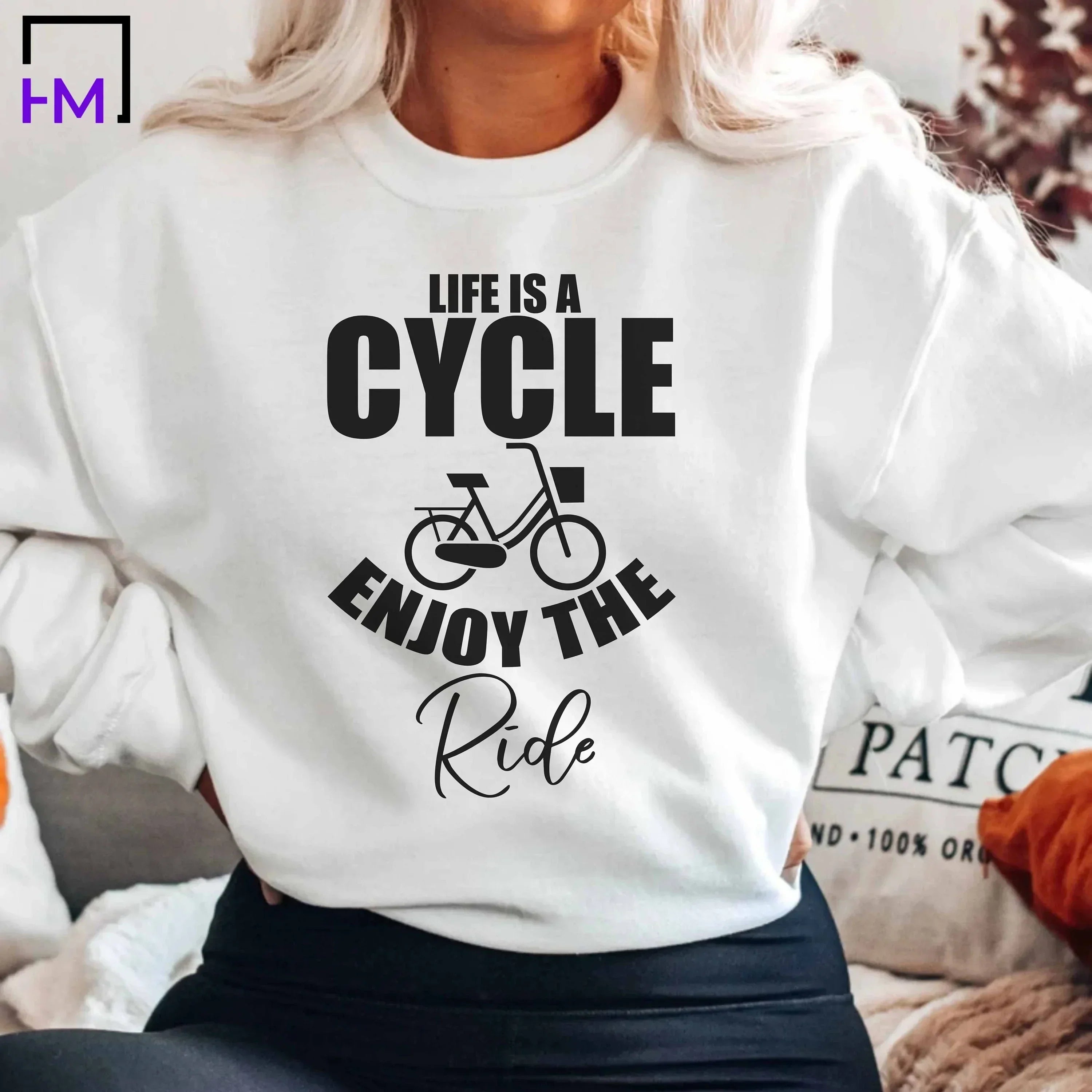 Bicycle Shirt Cyclist Shirt Gift for Bike Rider Shirt for Biker Bicycle Lover Birthday Bicycle Gifts Positive Mindset Womens Bike Tee HMDesignStudioUS 273