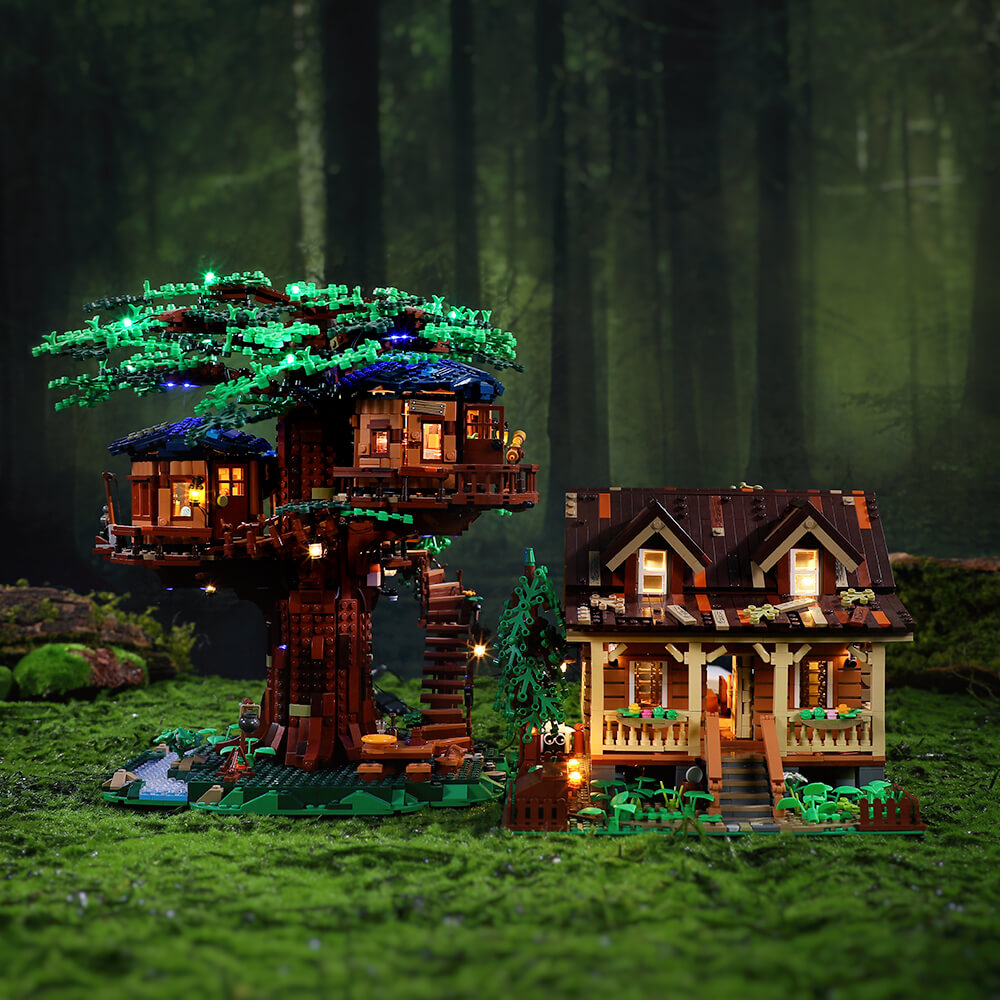 light up modular building sets