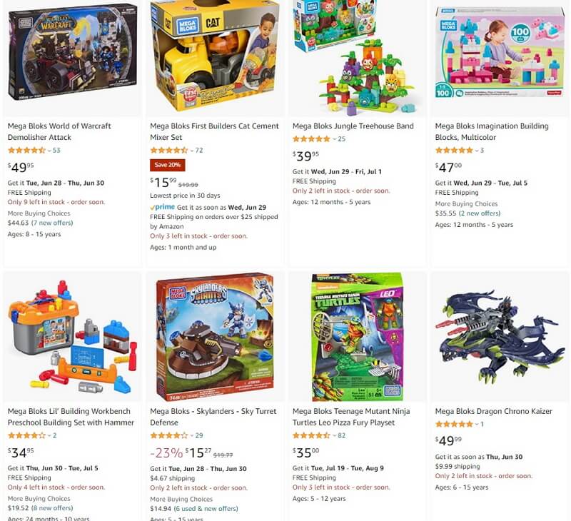 mega bloks amazon review