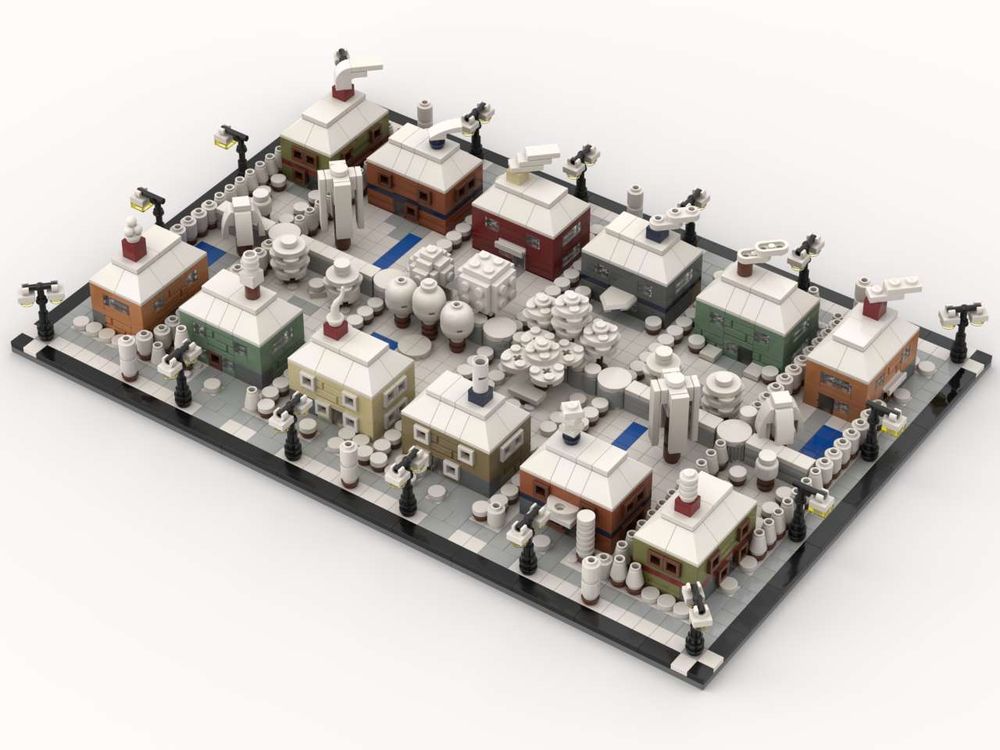 Modular Family Houses (2 on 1 plate) - Winter Edition