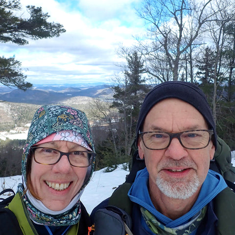 Couple taking a selfie at the top of Hickory