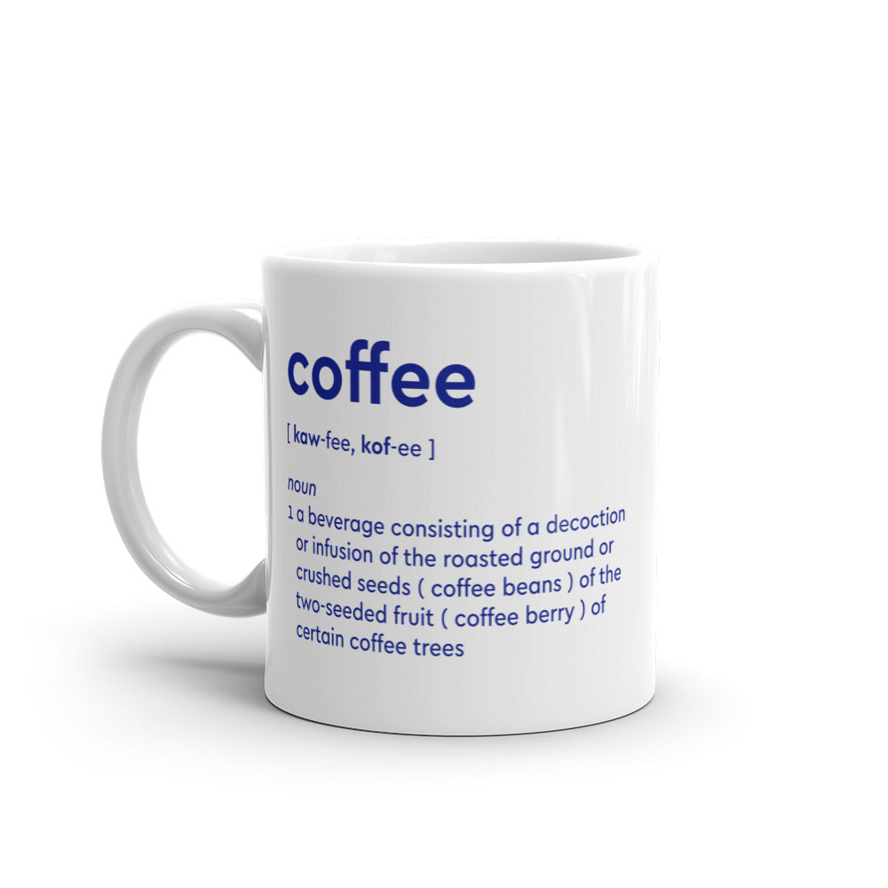 “咖啡”定义光滑的杯