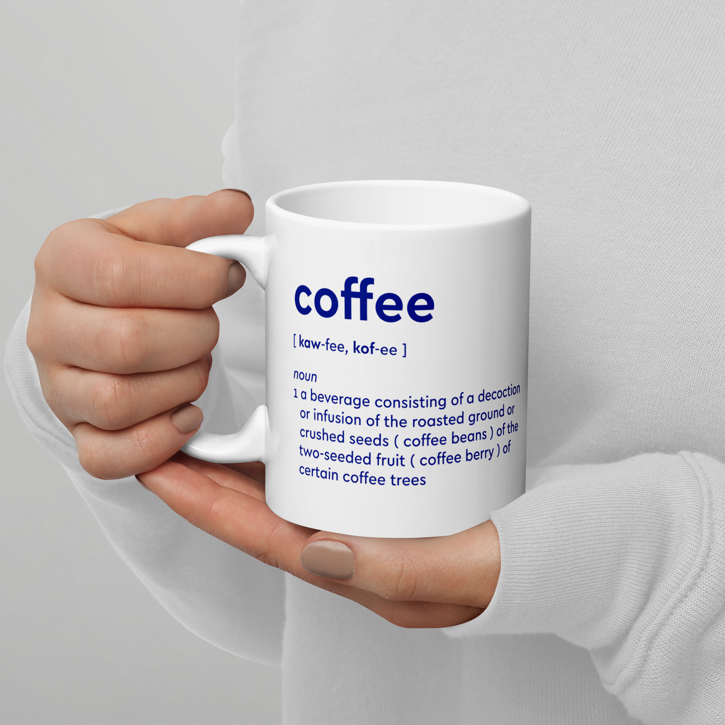 “咖啡”定义光滑的杯