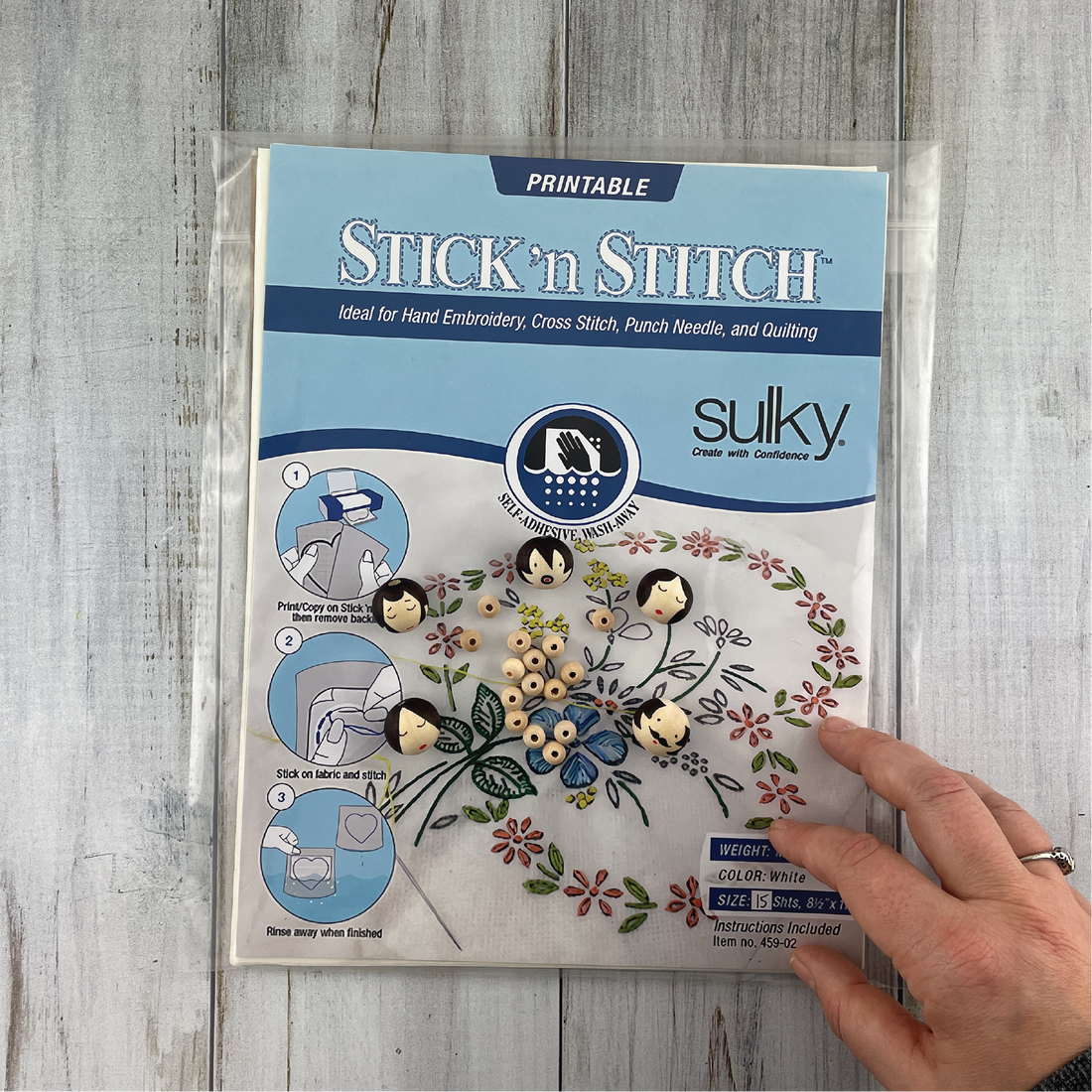 Punch with Judy > Sulky ® Sticky Fabri-Solvy ™ - 1yd