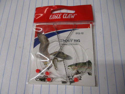 Eagle Claw Snelled Treble Hook - 14