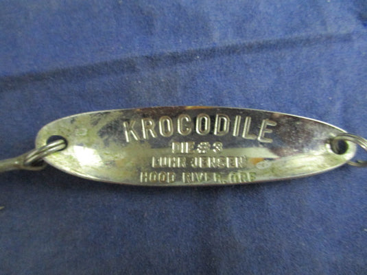 Vintage Luhr Jensen Krocodile Lure Trout Fishing Die #4 Ernst & Young Ad NOS