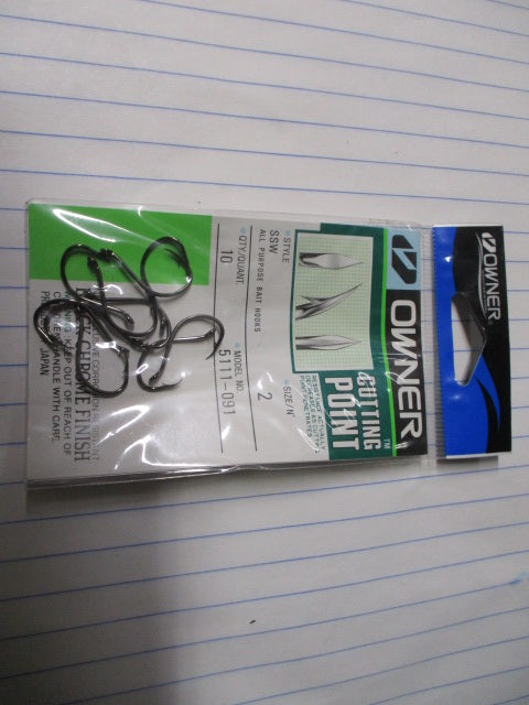Used Owner Cutting Poiny Size 6 All Purpose Bait Hooks - 8 ct –  cssportinggoods