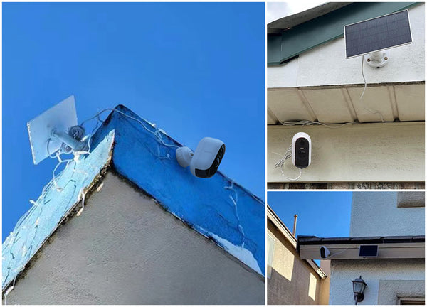 Solar Pannels with Wireless outdoor Security Cameras