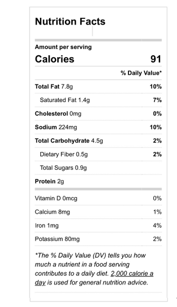 caeser salad dressing-nutrition-label-nourish-organic-vegan-food-houston