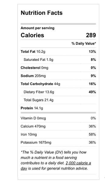 thai-crunch-salad-mint-mango-nutrition-label-nourish-organic-vegan-food-houston