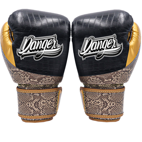Guantes Danger Evolution Reptilian Brown Black and Gold
