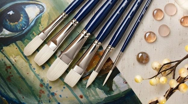 Goldenmaple & Coral Ye 6pcs Professional Watercolor Mixing Brush