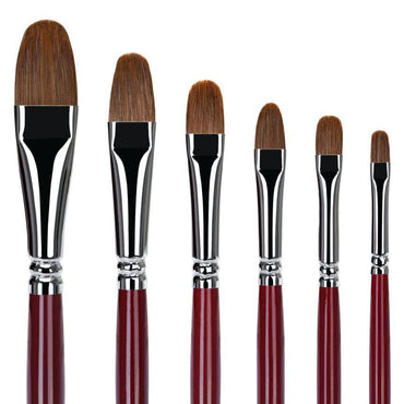 11pcs Professional Paint Brush Set, 100% Natural Chungking Hog Bristle  Artist Brushes for Acrylic -  Denmark