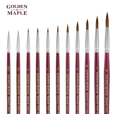 Golden Maple Watercolour Travel Paint Brushes, 3PCS Round Pointed Tip –  artgoldenmaple