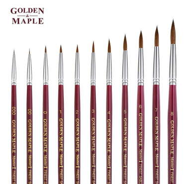 Golden Maple 1PCS Kolinsky Miniature Paint Brushes (GM-master-hezi,GM- –  artgoldenmaple