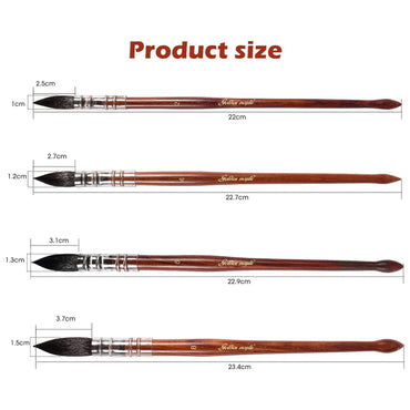 Golden Maple Master I Series 1Pcs Finest Kolinsky Sable Brushes Waterc –  artgoldenmaple