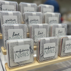 Note Packs on display at a local event