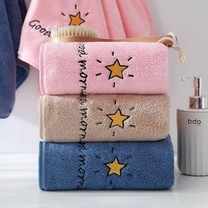 Soft Cotton Baby Towels Cartoon Children Bath Towel Newborns Handkerchief Bathing Face Washcloth Shower Towel for Kids 35x75cm - HAANCHHI