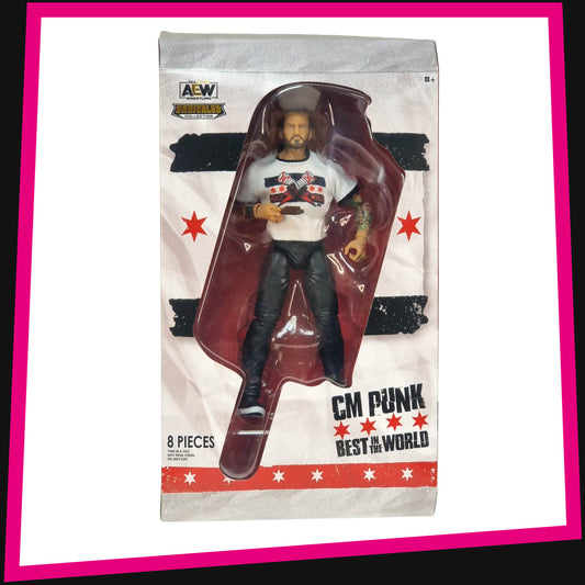 Dog Collar Match (CM Punk & MJF) 2-Pack - AEW Ringside Exclusive Toy Wrestling  Action Figures by Jazwares!