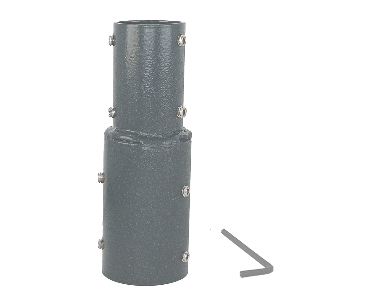 1 5/8" OD to Starlink Pipe Adapter for V2 Square Starlink Dish (Charcoal Grey Satin)