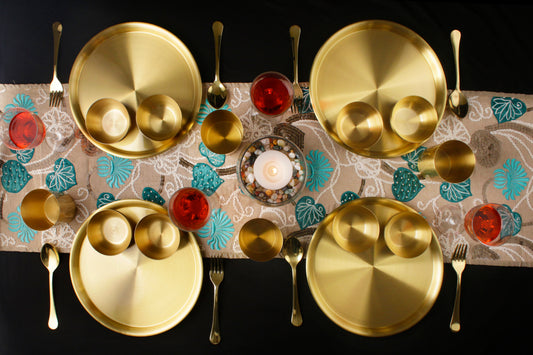 Paramparagat Upyogita Swarna Maharani 13 Pure Brass Dinner Set – Param  Upyog