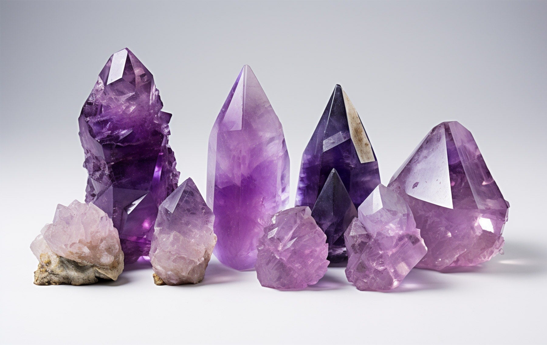 Amethyst, fluorite and amerine