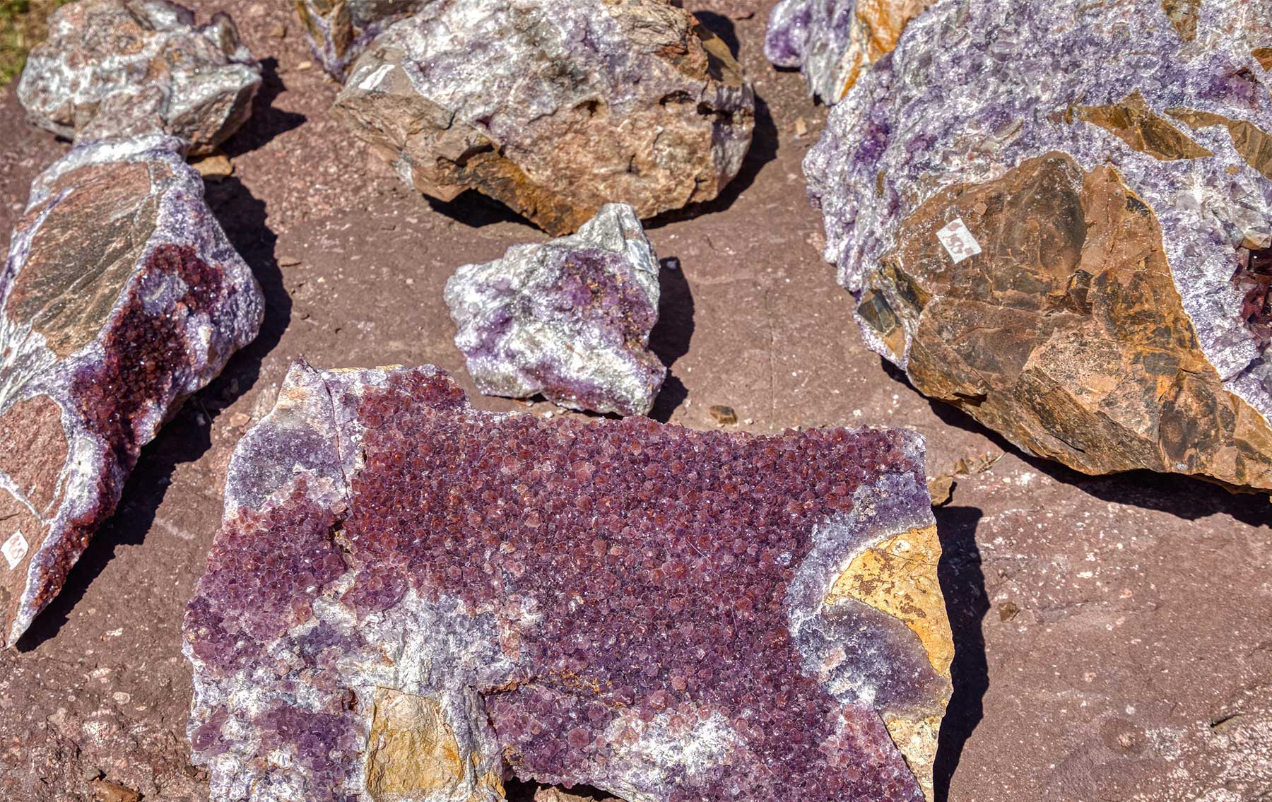 Amethyst mining and processing