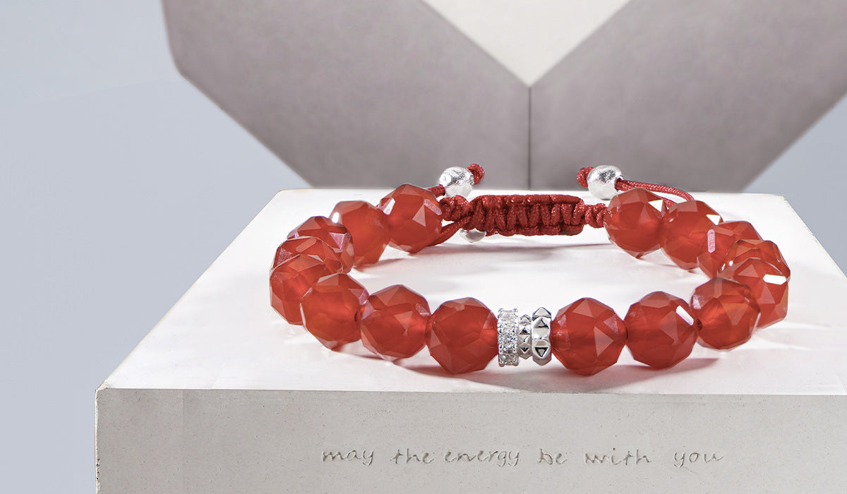 Awnl Red Agate Bracelet