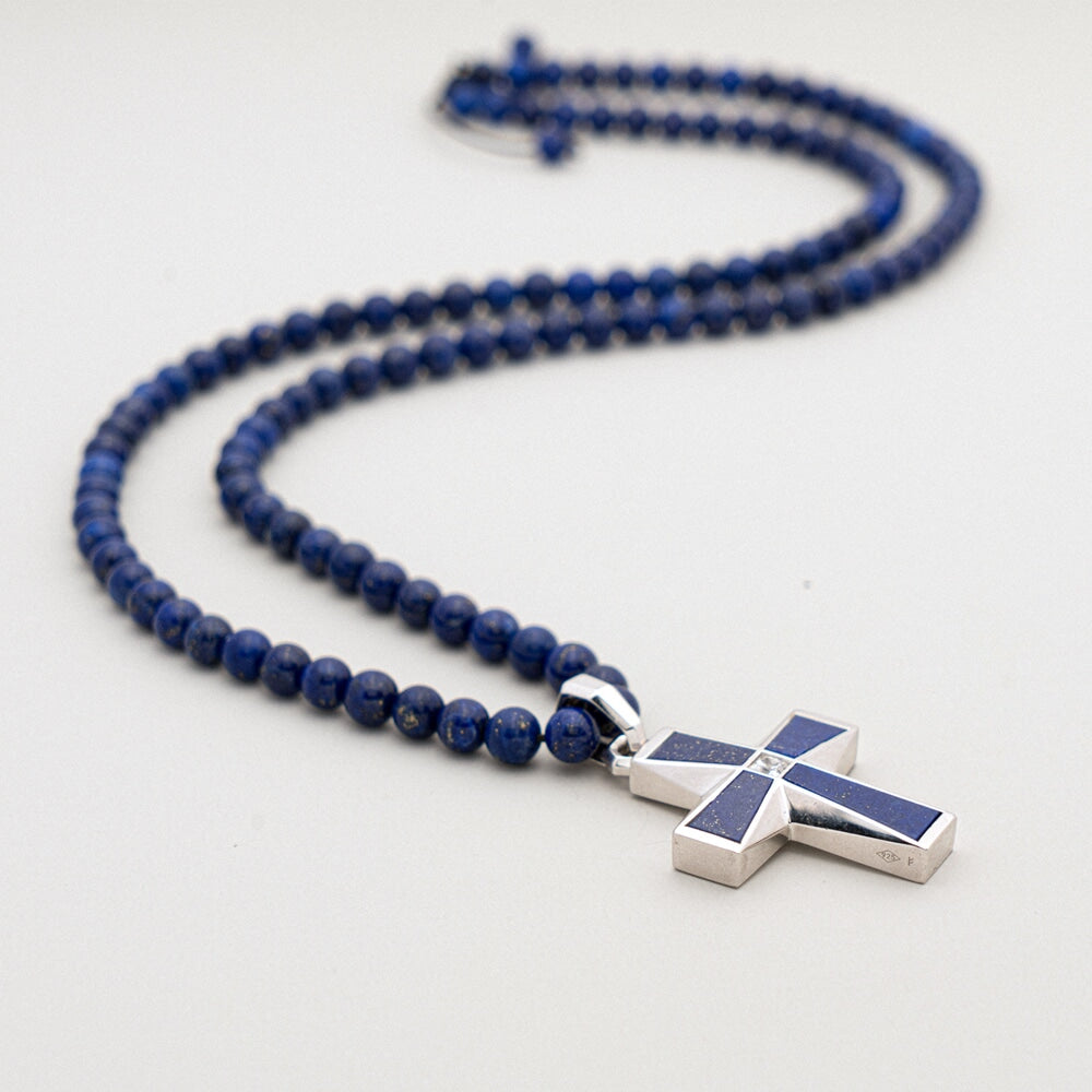 Customization Showcase Beaded Necklace with Lapis Lazuli