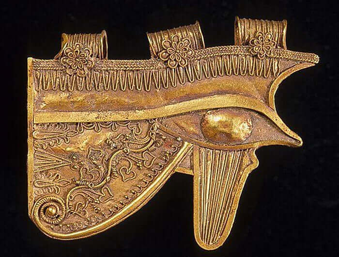 Gold Ornament of the Eye of Horus Ptolemaic Period 