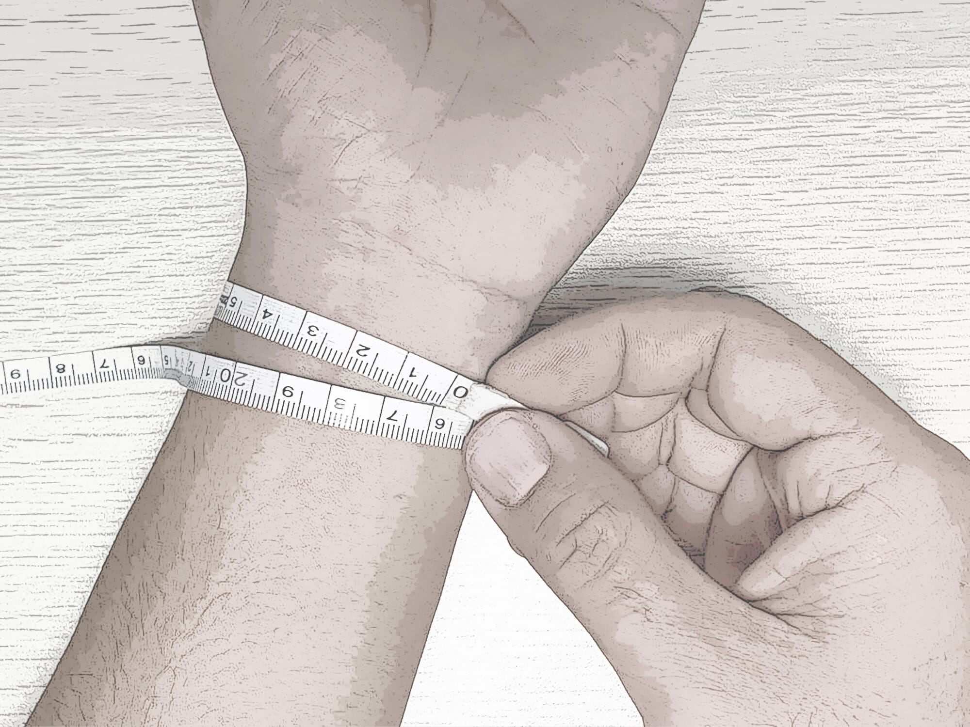 how to measure your wrist with tape step 2