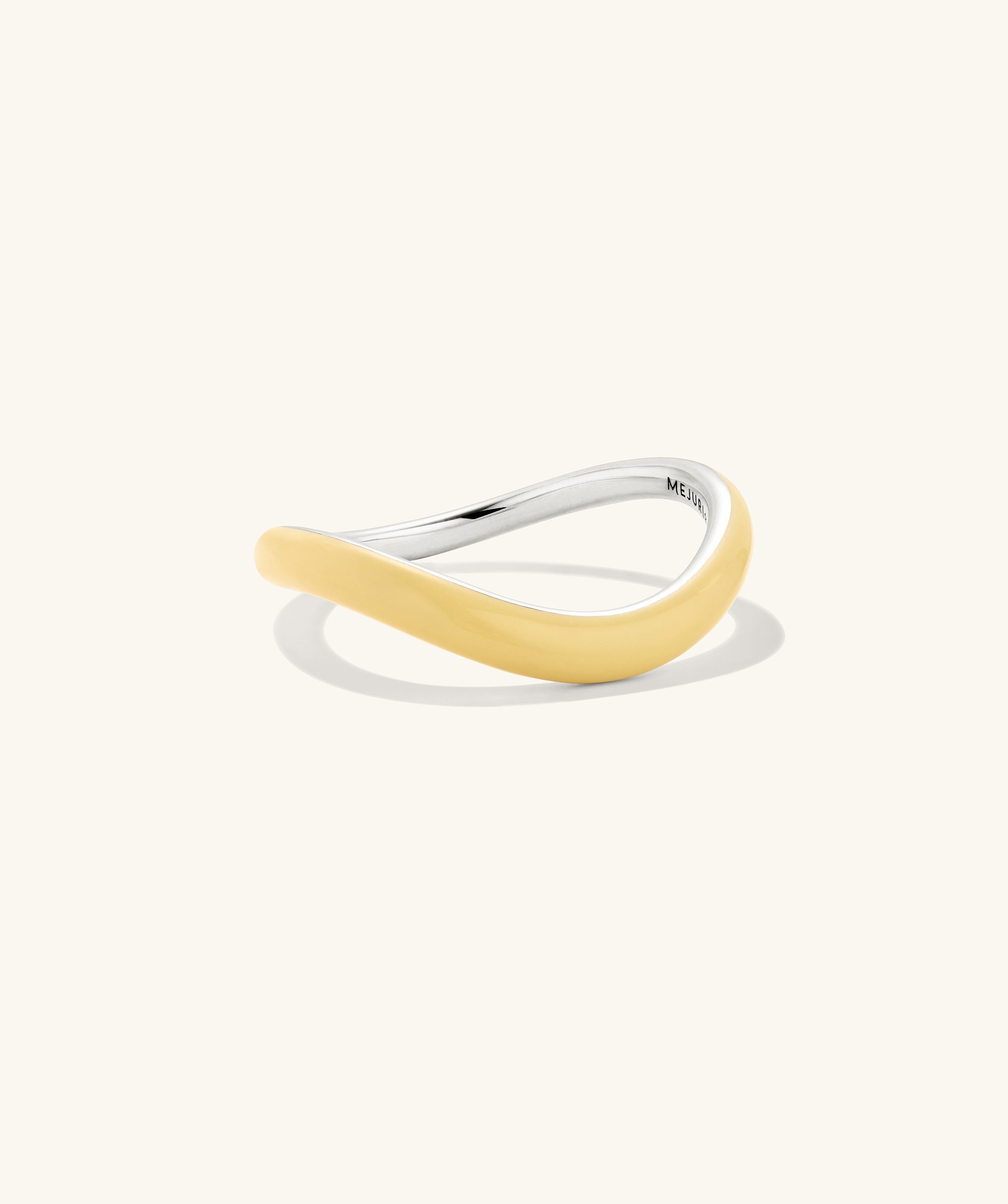 Slim Enamel DÃ´me Figure Ring