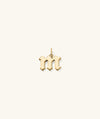 Gothic Letter Pendant: gold letter pendant, stylishly designed for a bold, edgy look. Perfect for individual initials or creating entire words.