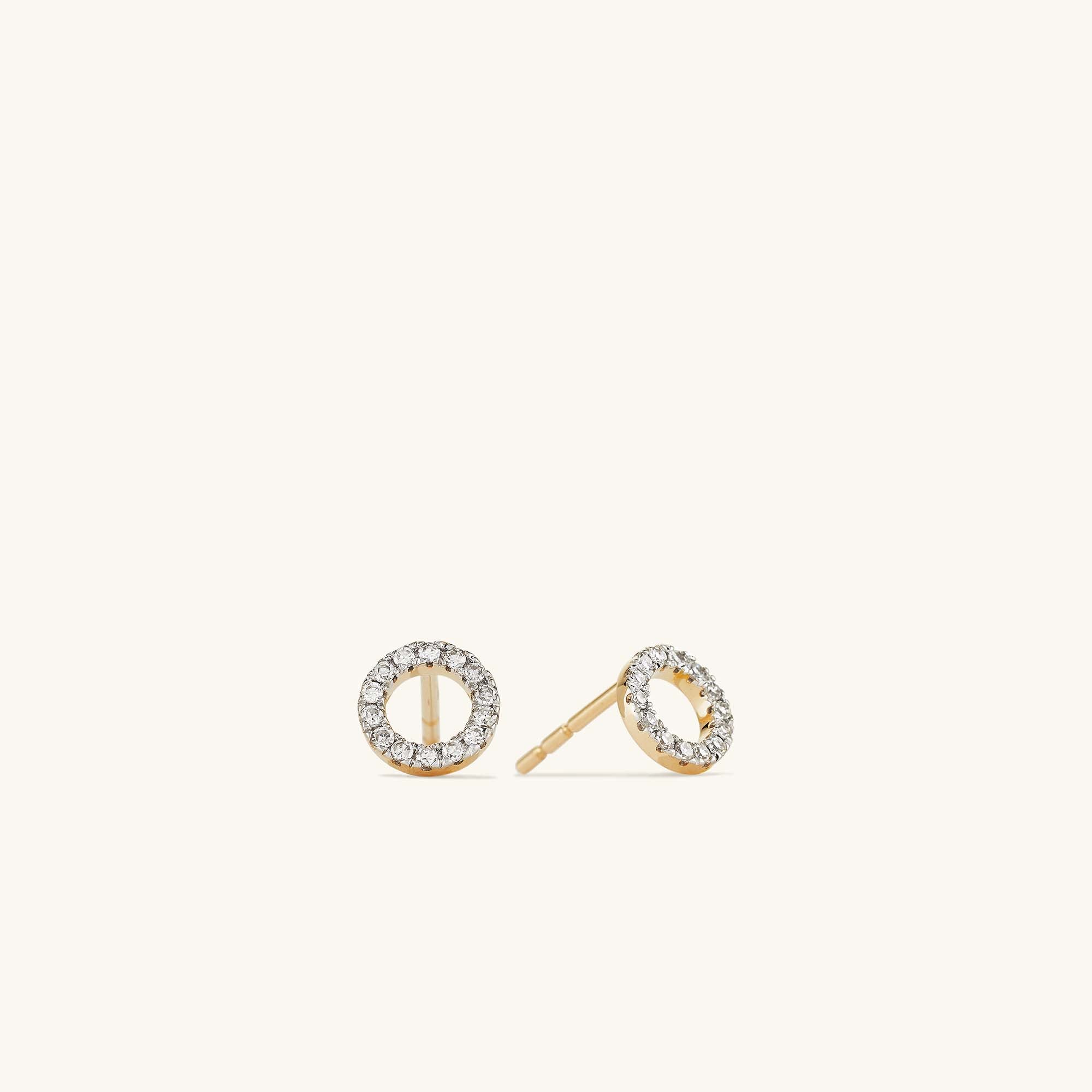 Diamond Halo Studs