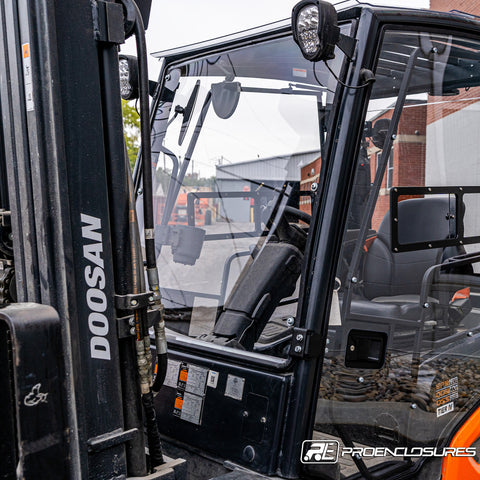 ProEnclosures’ forklift windshield